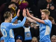Kevin De Bruyne dan Riyad Mahrez menggandakan kemenangan derby